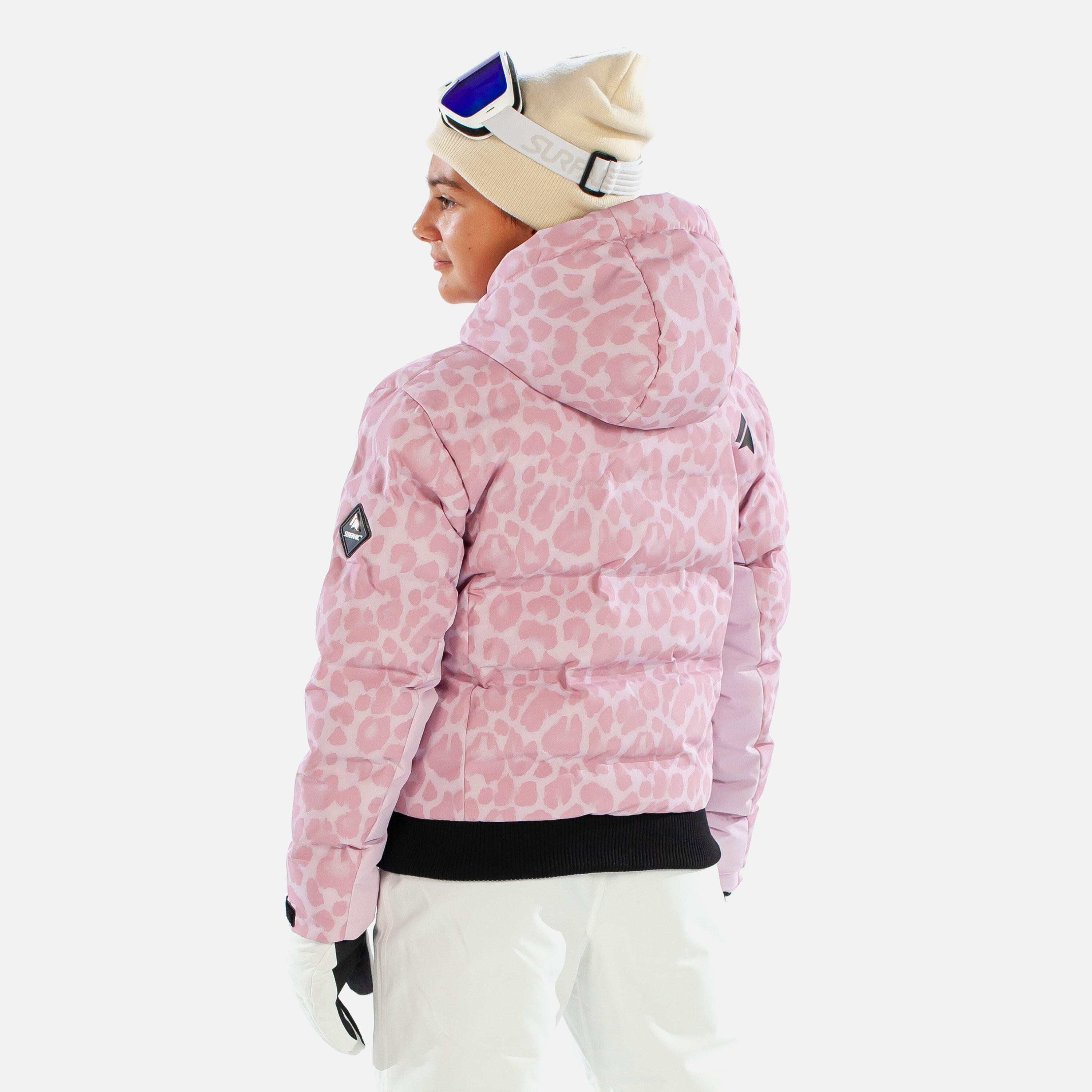 Venice Leopard Girls Ski Jacket Ice Lilac 4/7