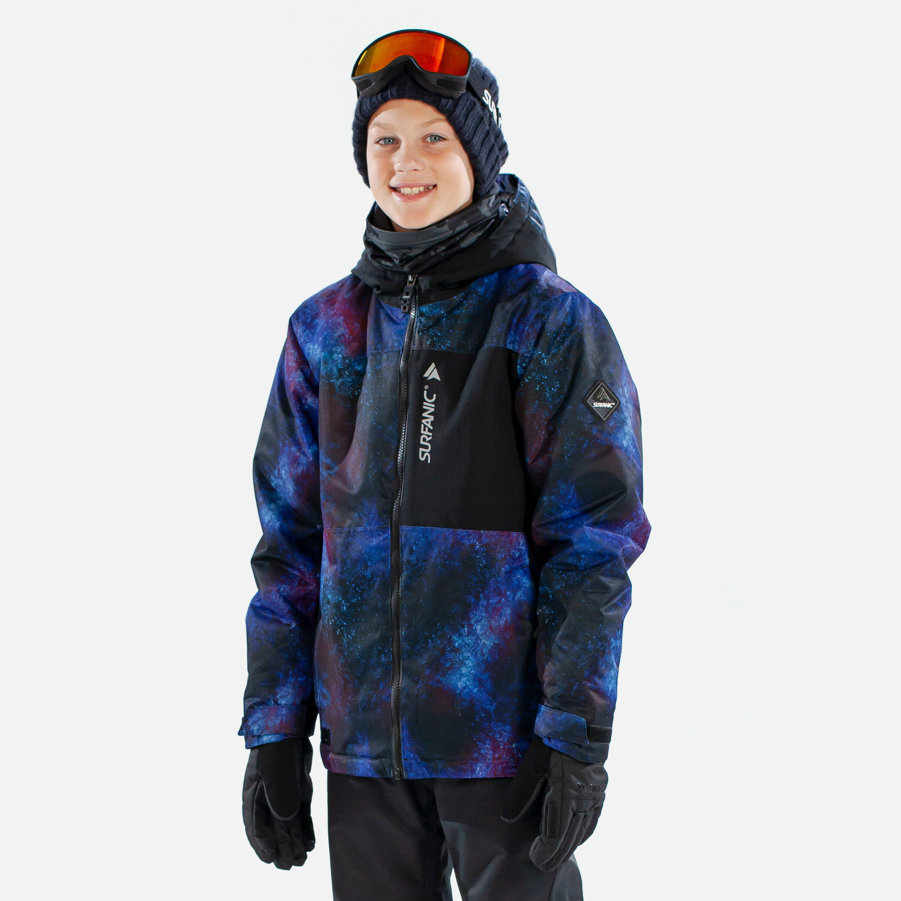 SURFANIC Misfit Space Boys Ski Jacket Black