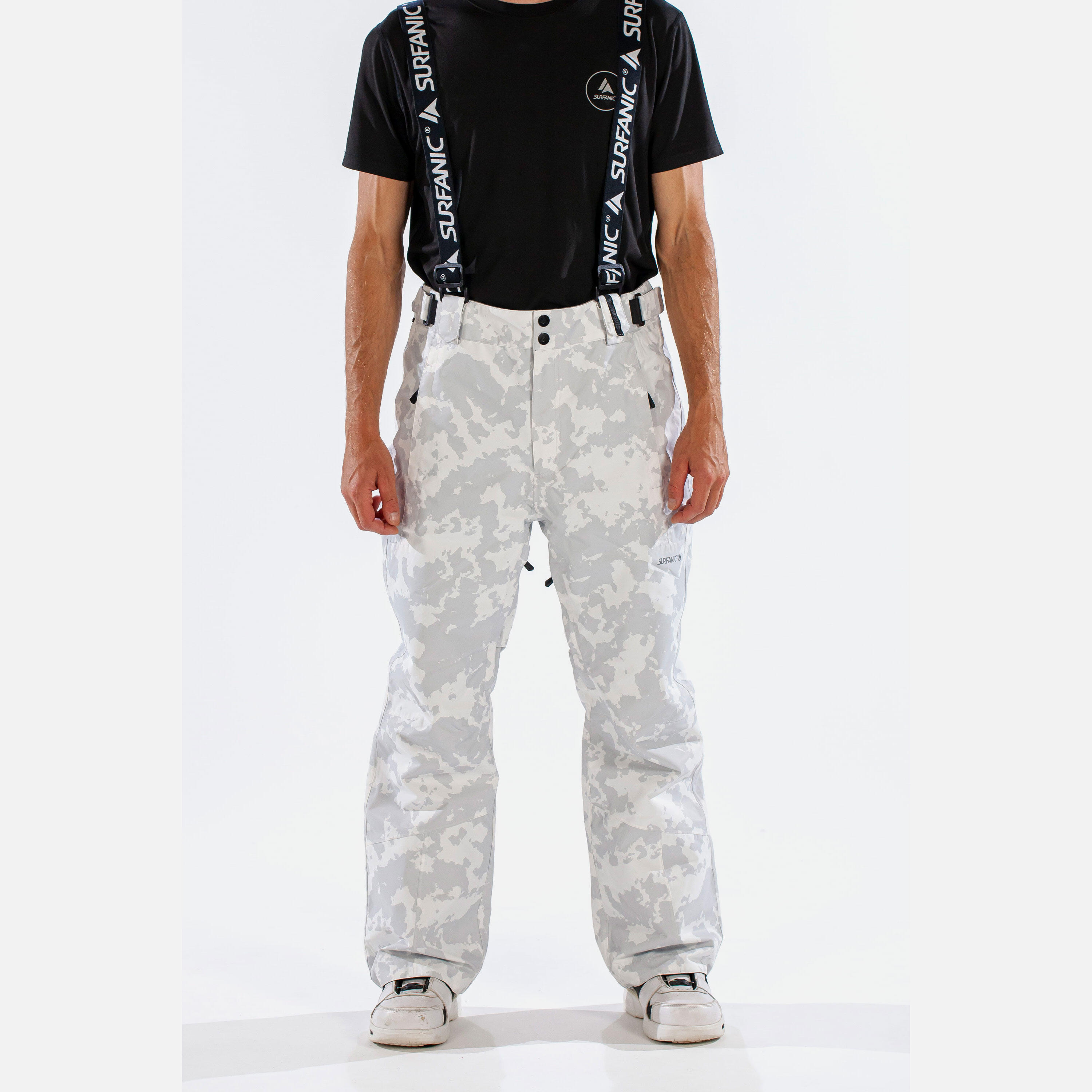 Comrade Map Mens Ski Pant White 3/7