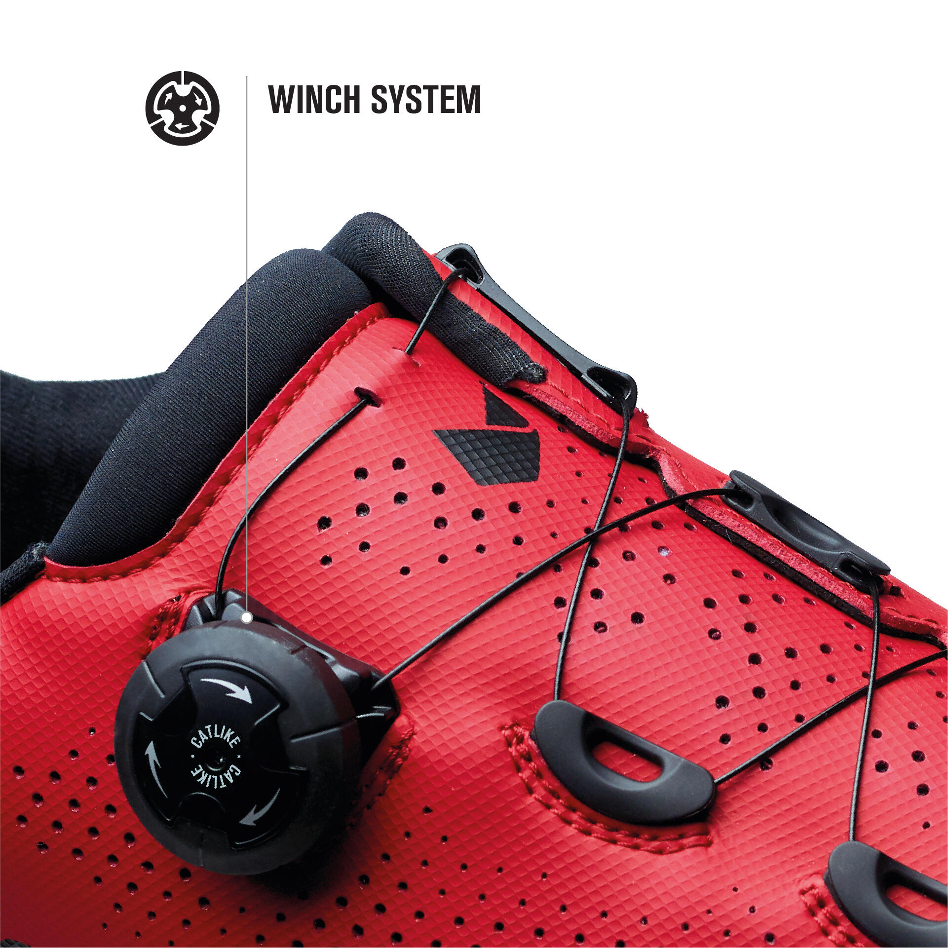 Catlike Whisper X1 MTB Fahrradschuhe Nylon Rot Matt 39 4/8