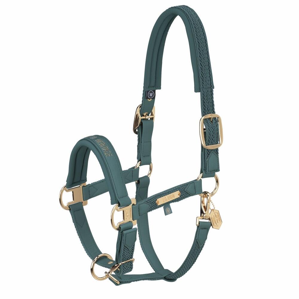 HEADCOLLAR FAUX LEATHER PLAIT DP ALMOND 3/5