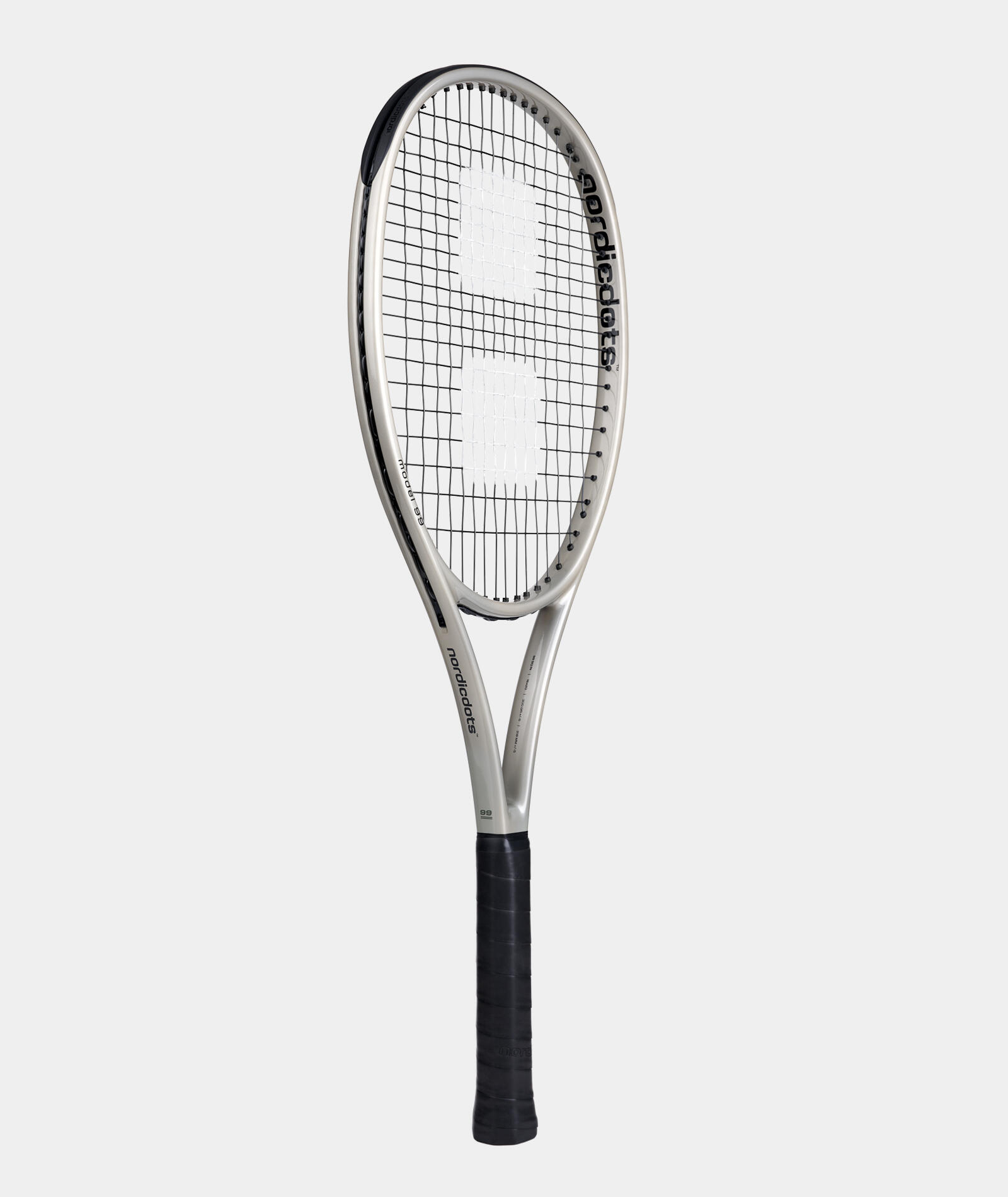 NORDICDOTS Raqueta de tenis modelo 99 - Gris brillante