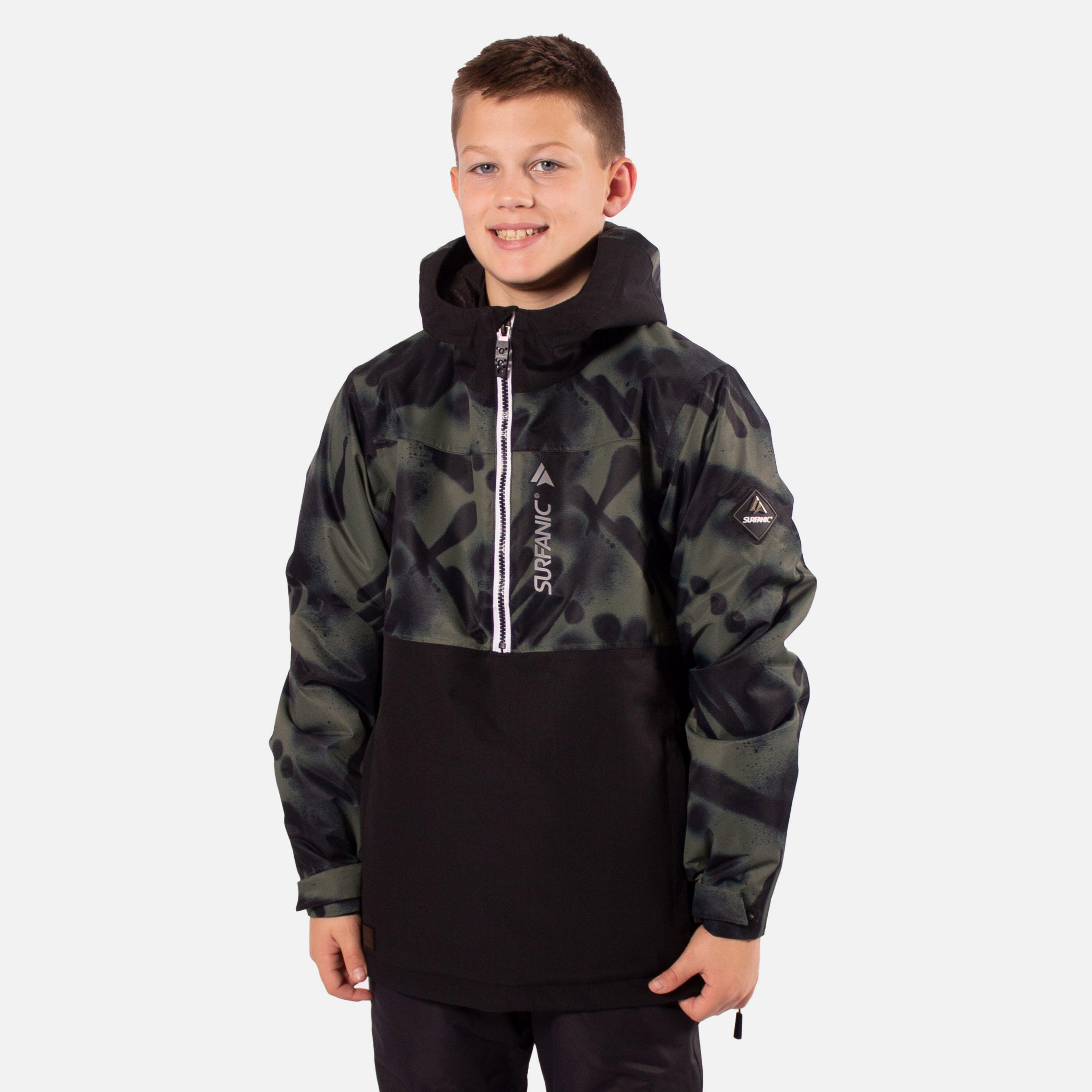 SURFANIC Breaker Boys Ski Jacket Dark Khaki