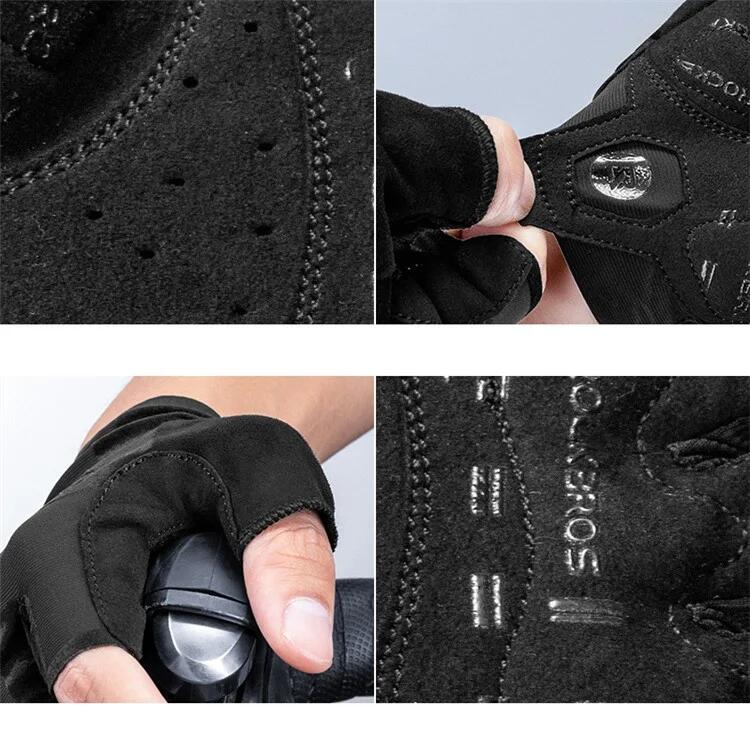 Gants de cyclisme antidérapants à demi-doigts 3/4