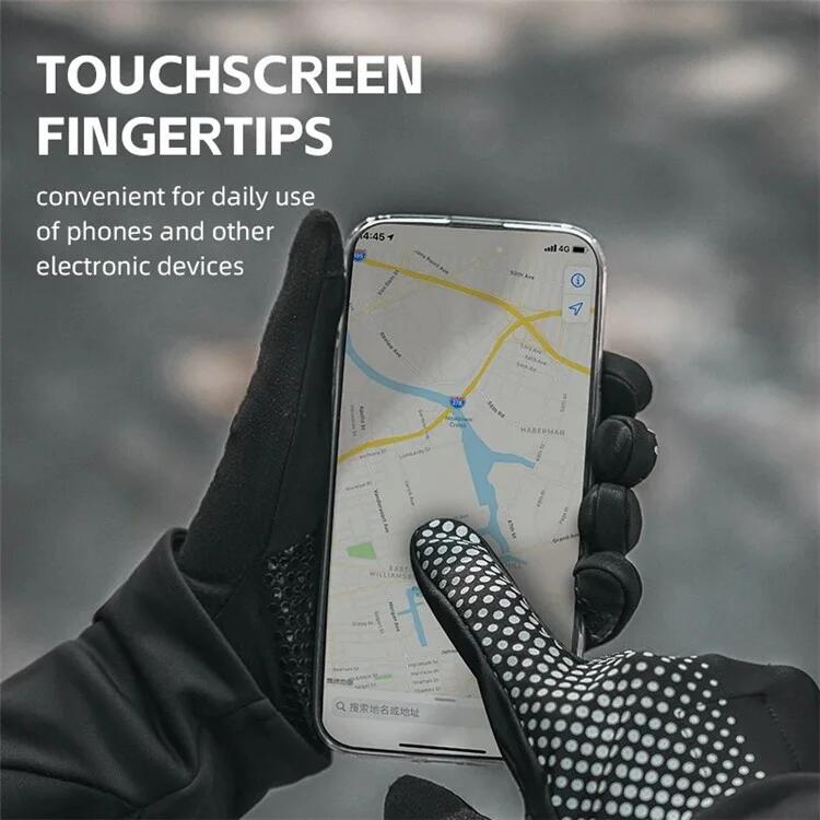 Paire de gants de cyclisme plein doigt respirants antidérapants 3/5