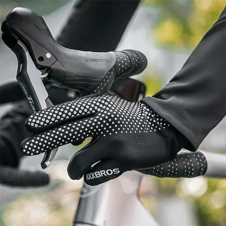 Paire de gants de cyclisme plein doigt respirants antidérapants 2/5