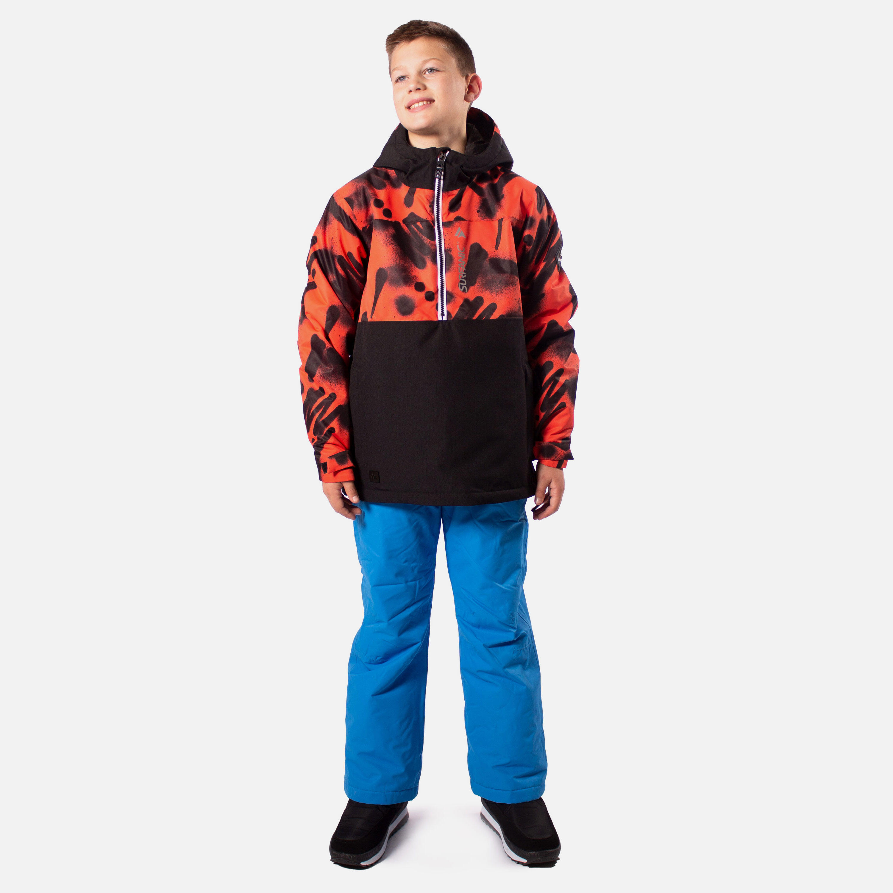Breaker Boys Ski Jacket  Orange 3/4