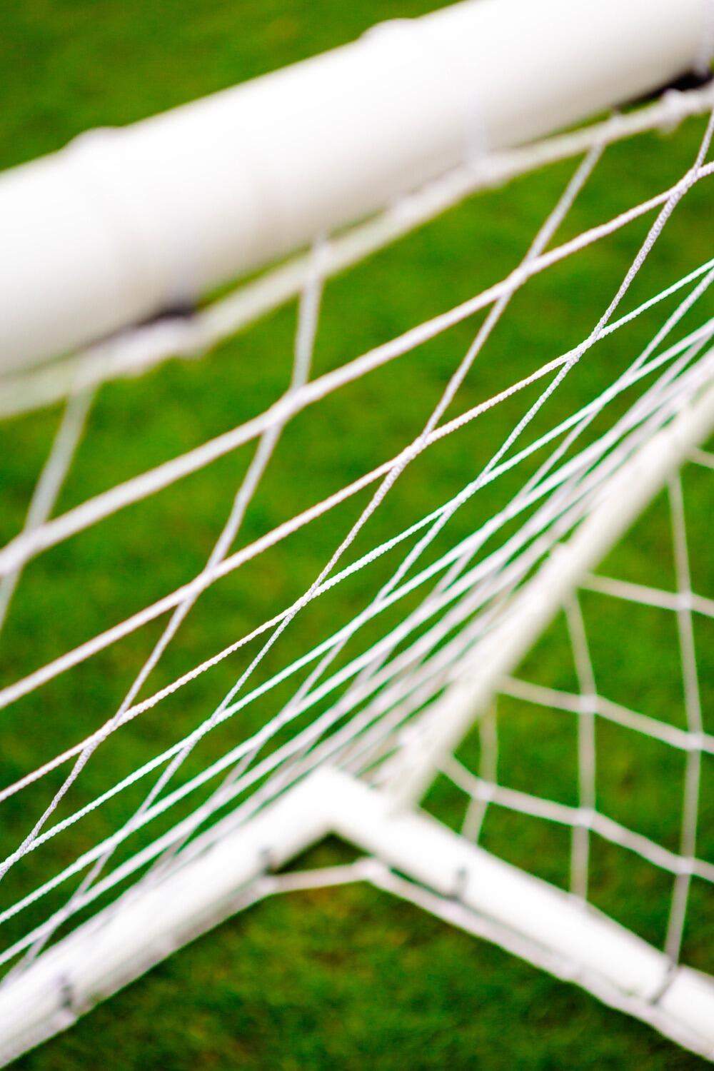 Voetbaldoel - 2,4 x 1,5 m - PVC - Wit 3/4