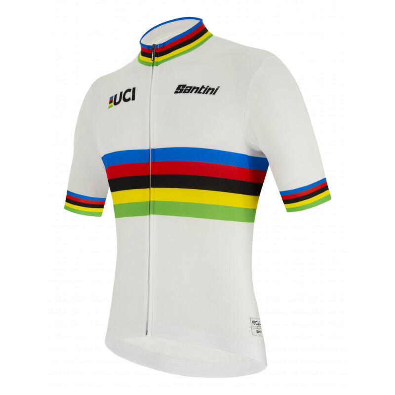 Maillot ciclismo manga corta hombre UCI Campeón del Mundo Eco 3/4