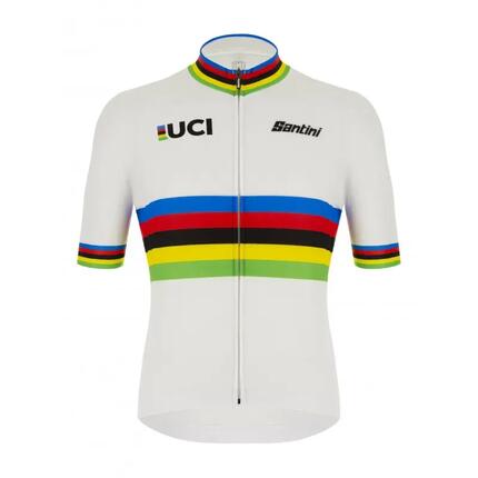 Maillot Champion Du Monde Eco - Officiel Uci - blanc - male - Vélo