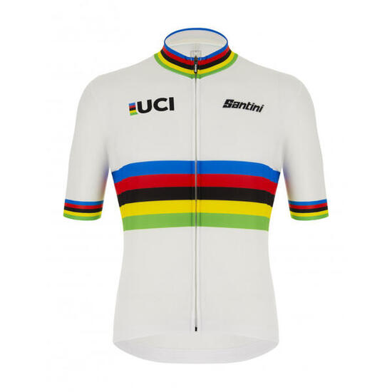 Maillot Champion Du Monde Eco - Officiel Uci - blanc - male - Vélo