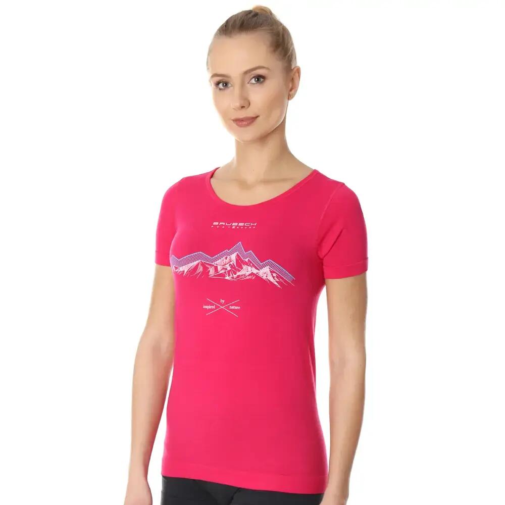 Koszulka turystyczna OUTDOOR WOOL PRO z wełną merino Damska 2/7