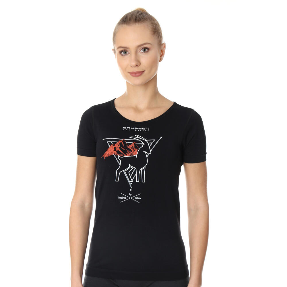 Koszulka turystyczna OUTDOOR WOOL PRO z wełną merino Damska 2/4