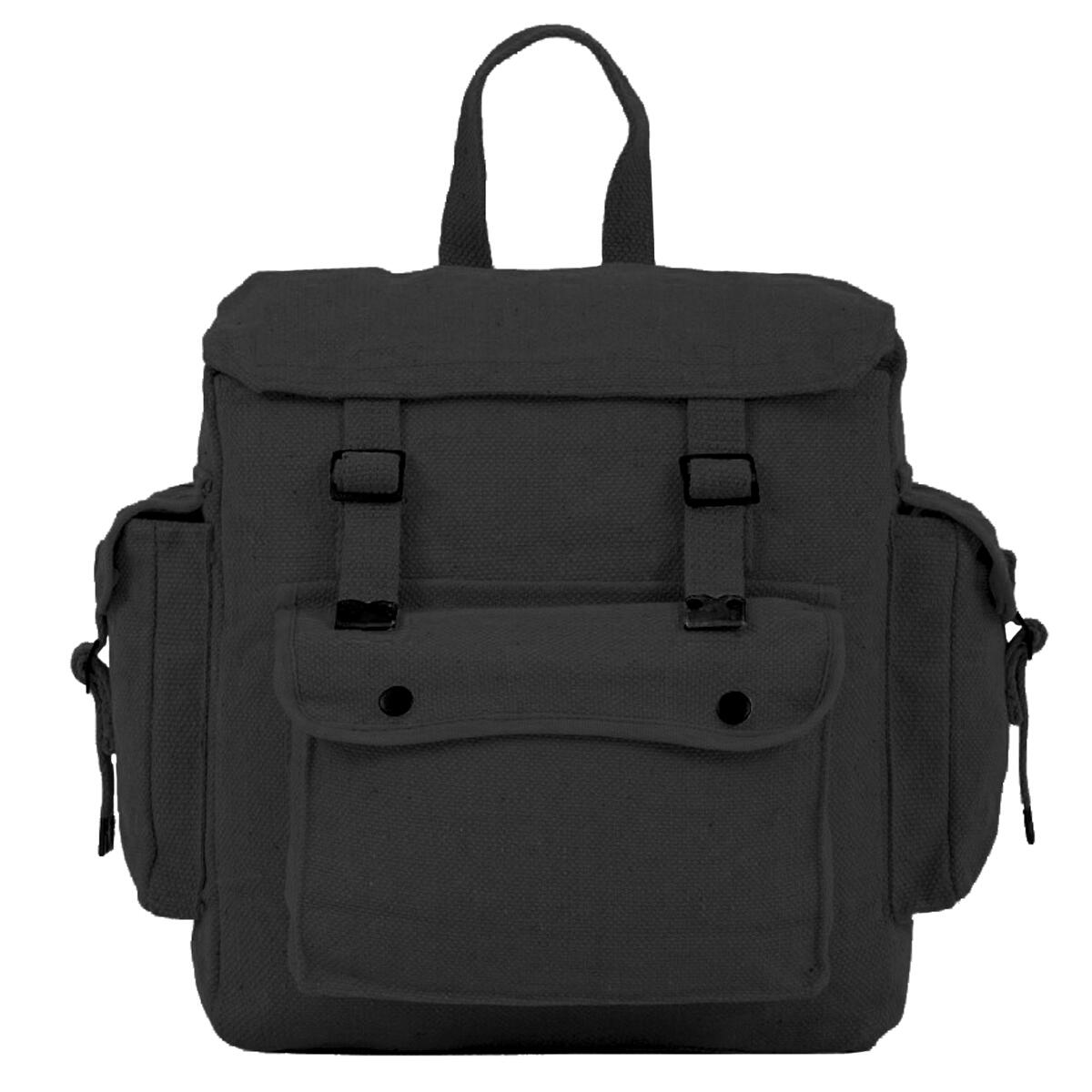 Highlander Large Pocketed Web Backpack Black 3/5