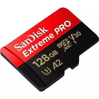 Tarjeta microSDXC SanDisk Extreme Pro 128 GB Clase 10 U3 3/4