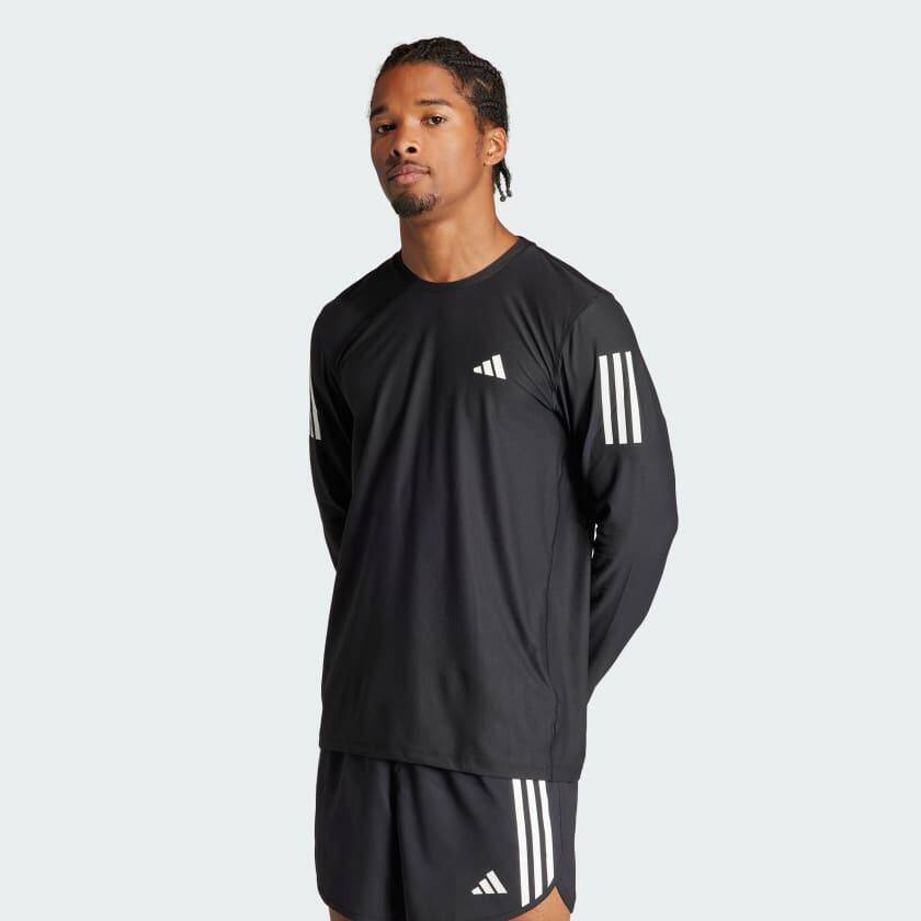 Adidas OTR B LS Men Running T-shirts Black -  1