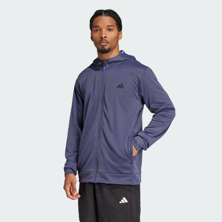 Adidas CAMO FZ HD Men TRAINING Track Top Blue -  1