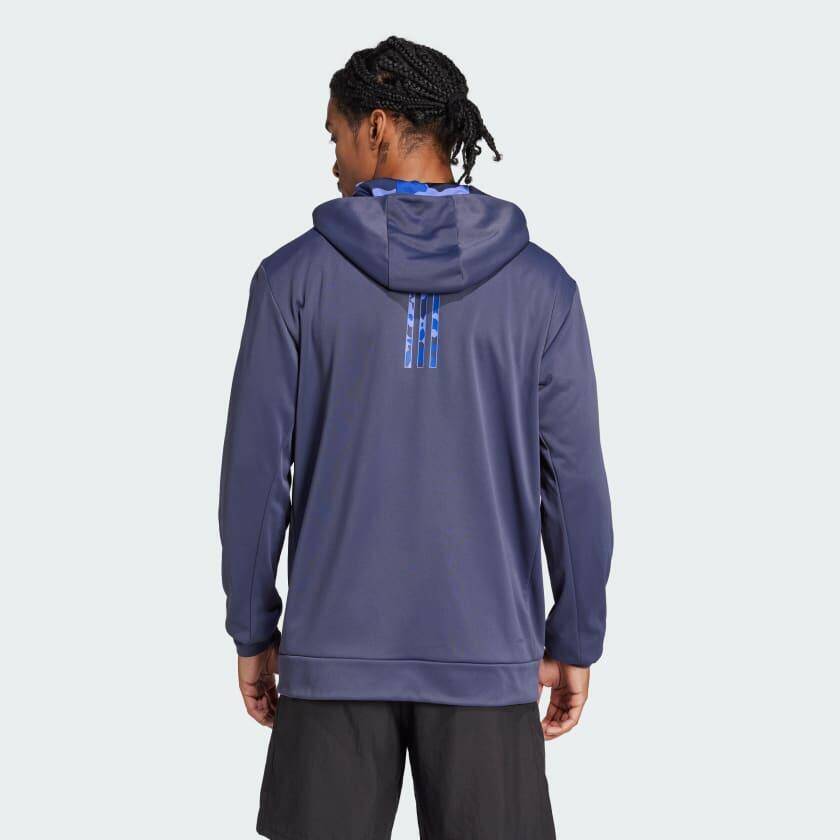 Adidas CAMO FZ HD Men TRAINING Track Top Blue -  2