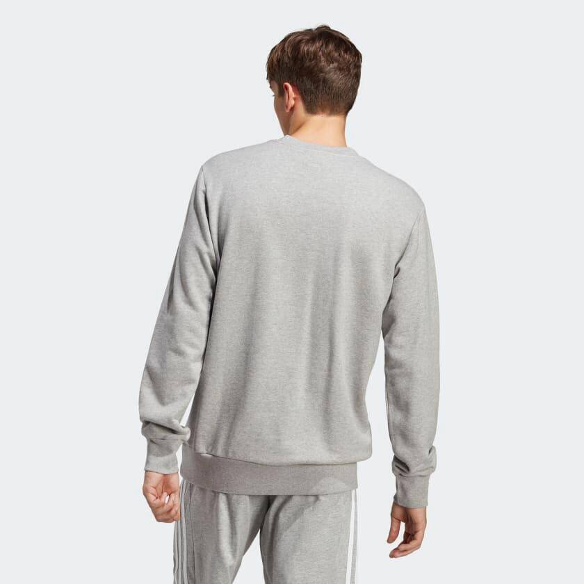Adidas M SL FT SWT Men Sports Sweatshirts Grey -  2