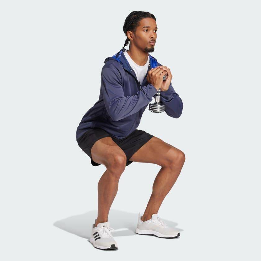 Adidas CAMO FZ HD Men TRAINING Track Top Blue -  3