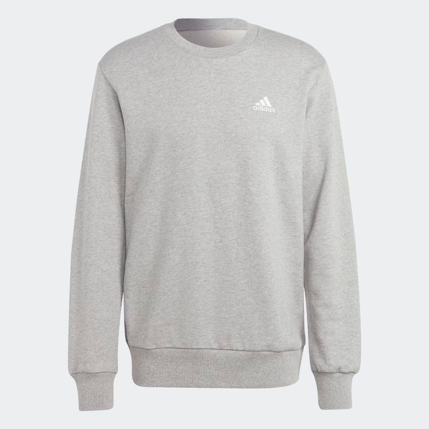 Adidas M SL FT SWT Men Sports Sweatshirts Grey