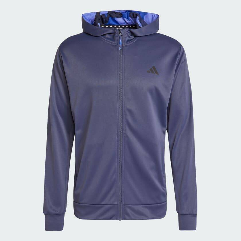 Adidas CAMO FZ HD Men TRAINING Track Top Blue -  5
