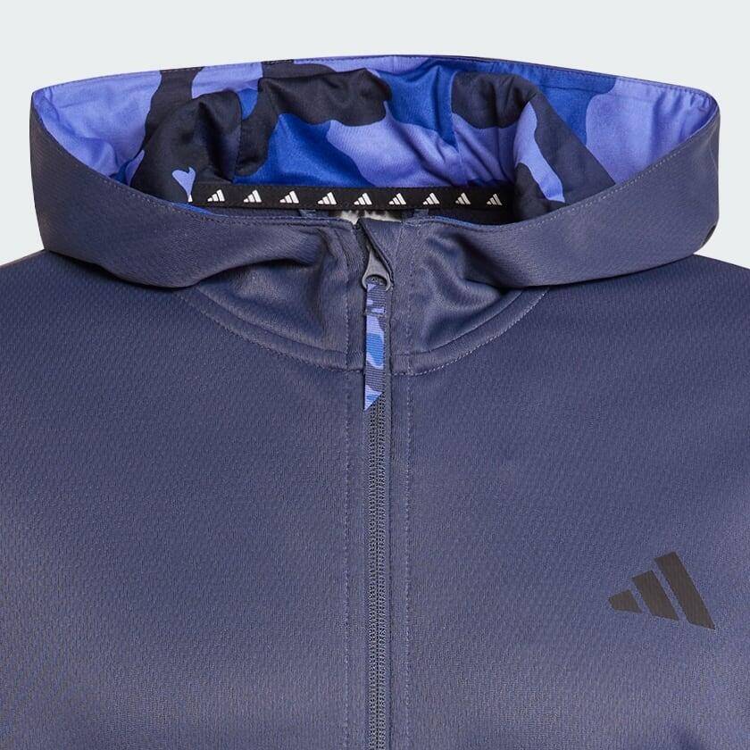 Adidas CAMO FZ HD Men TRAINING Track Top Blue -  4