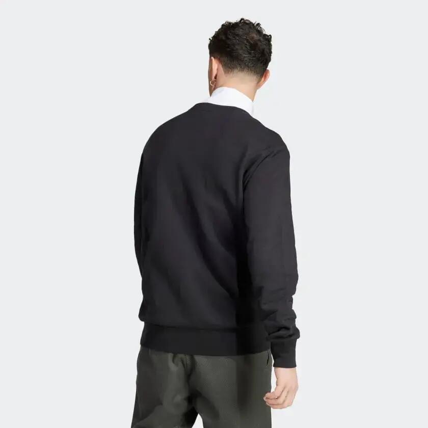 Adidas M SL FT SWT Men Sports Sweatshirts Black -  3