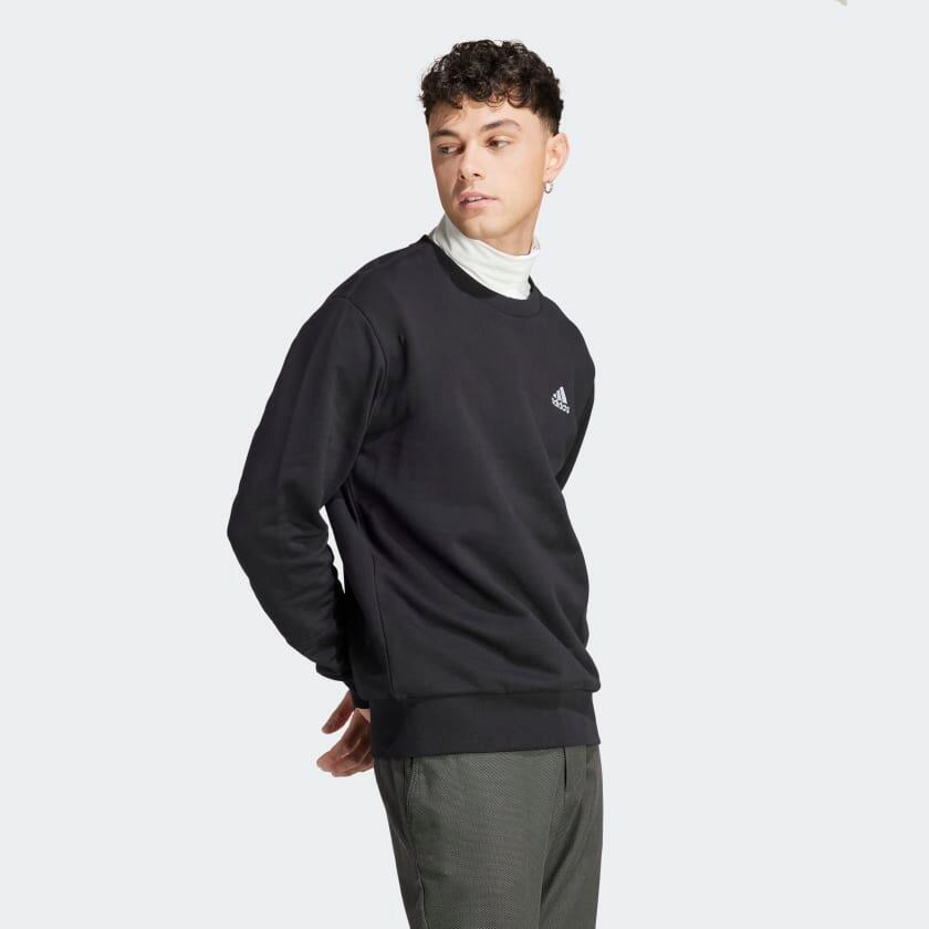 Adidas M SL FT SWT Men Sports Sweatshirts Black