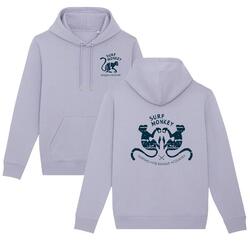 Sweat en Coton Bio - 2 Monkeys - Capuche / Adulte (Lilas)