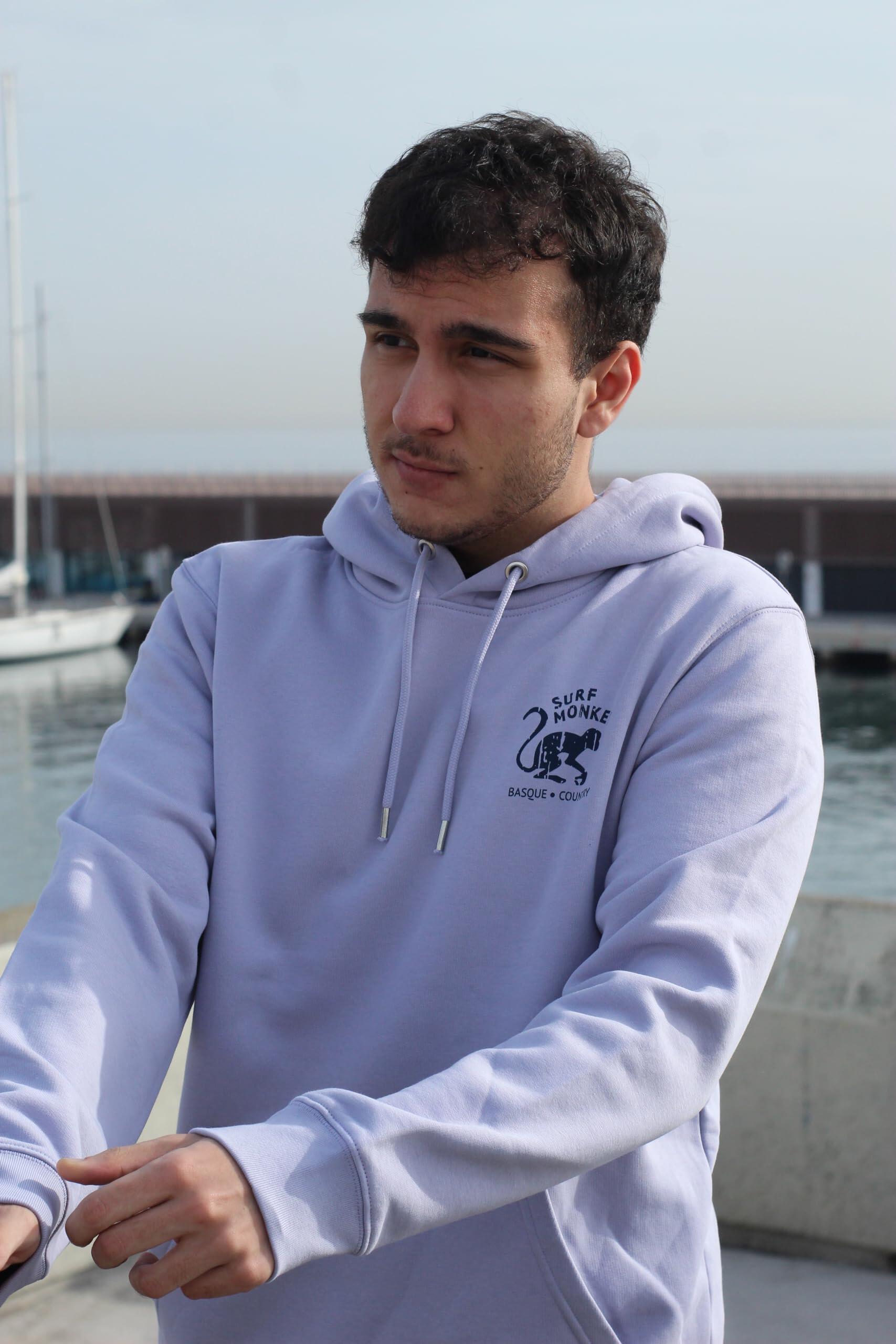 Sweat en Coton Bio - 2 Monkeys - Capuche / Adulte (Lilas) 2/4