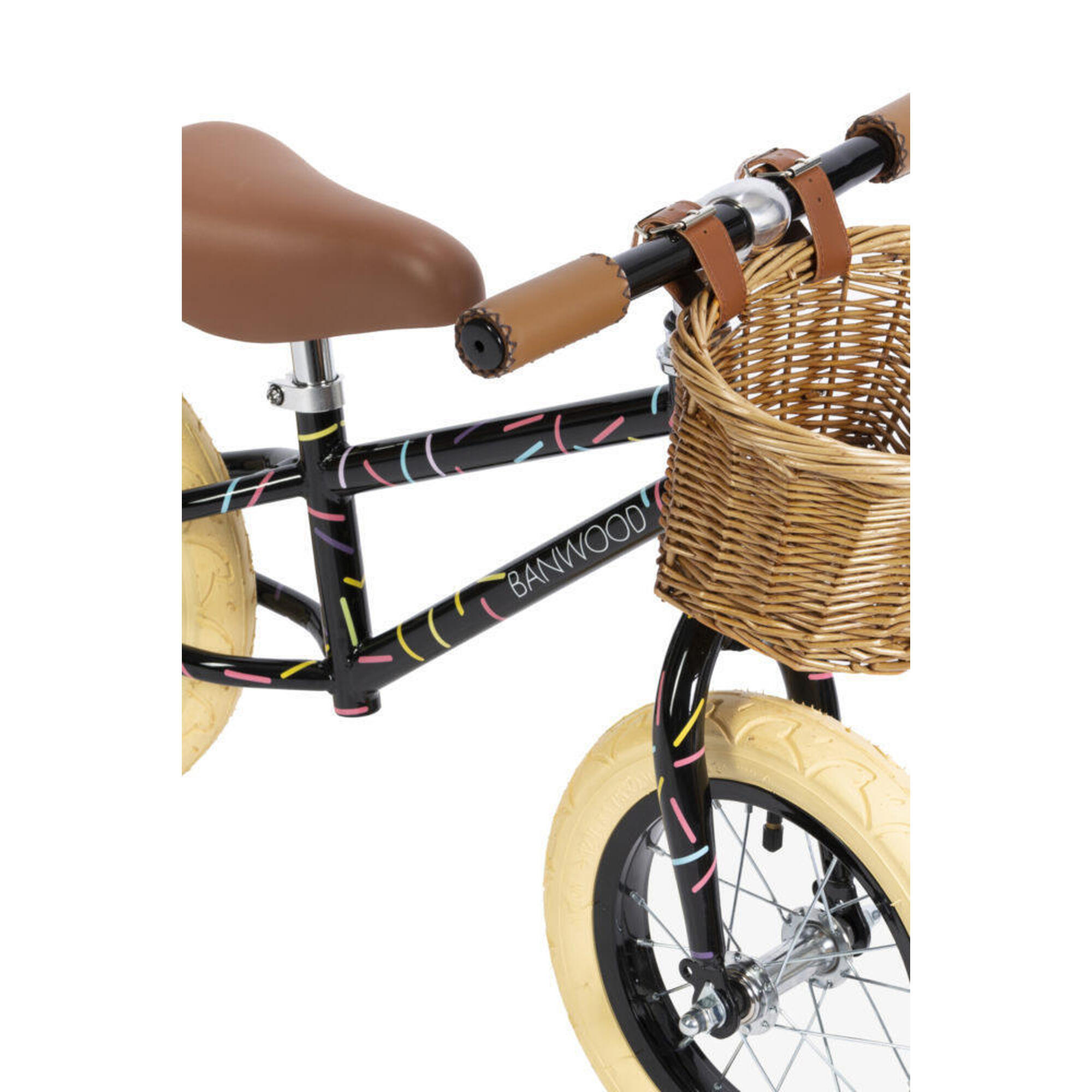 Draisienne Noir Acier Cyclisme Enfants 3-5 Ans équilibre