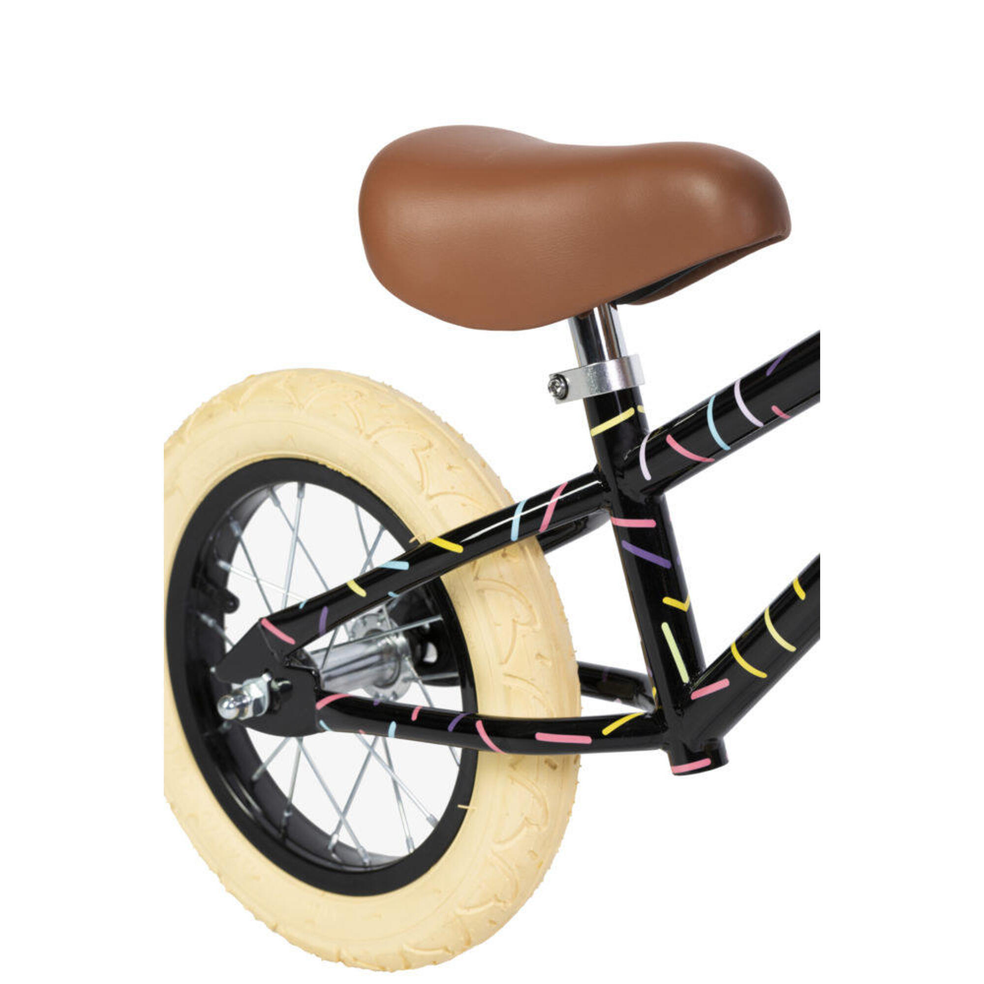 Draisienne Noir Acier Cyclisme Enfants 3-5 Ans équilibre
