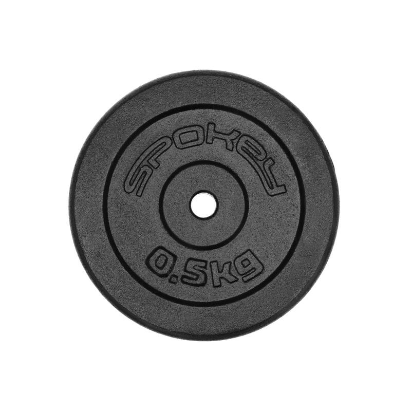 Talerz obciążenie żeliwne na sztangę Spokey Sinis 0,5 kg