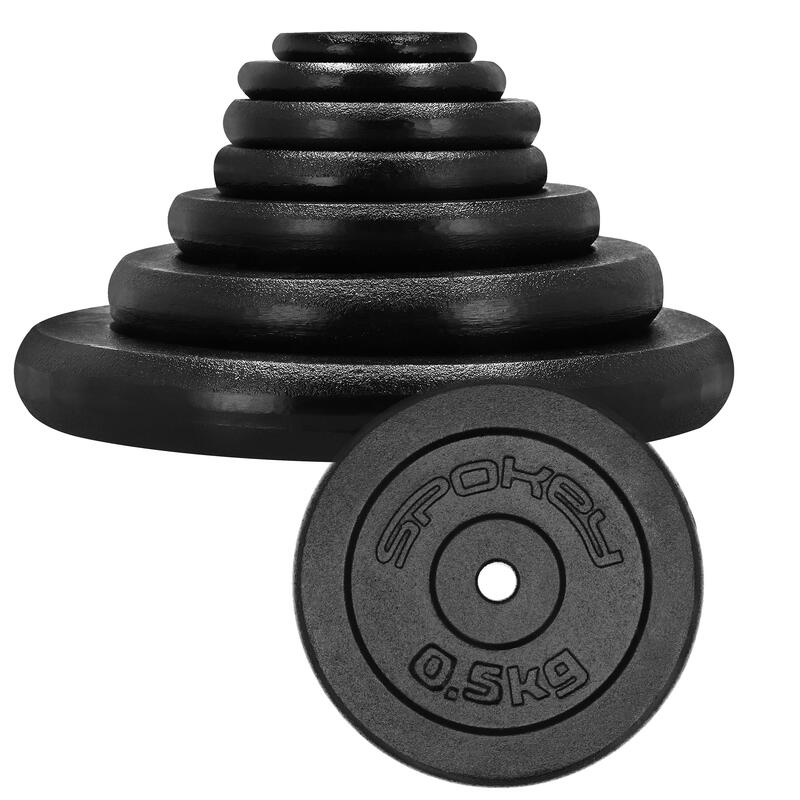 Talerz obciążenie żeliwne na sztangę Spokey Sinis 0,5 kg