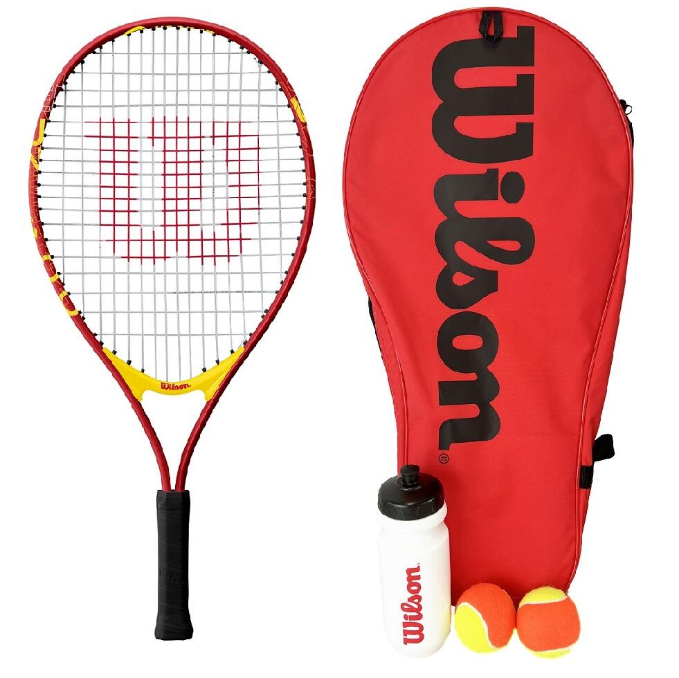 WILSON Wilson US Open 23 Junior Tennis Set, Carry Case , Water bottle & Balls