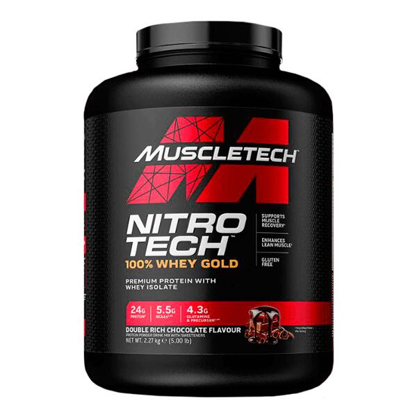 MUSCLETECH Nitro Tech Whey Gold - 2,27 kg aardbeiencheesecake Muscletech