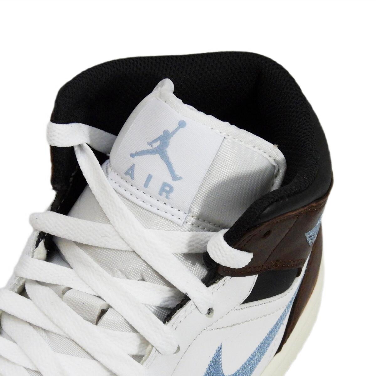 Air Jordan 1 Retro Mid SE Brown Blue Grey - Taille : 45.5 EU 6/7