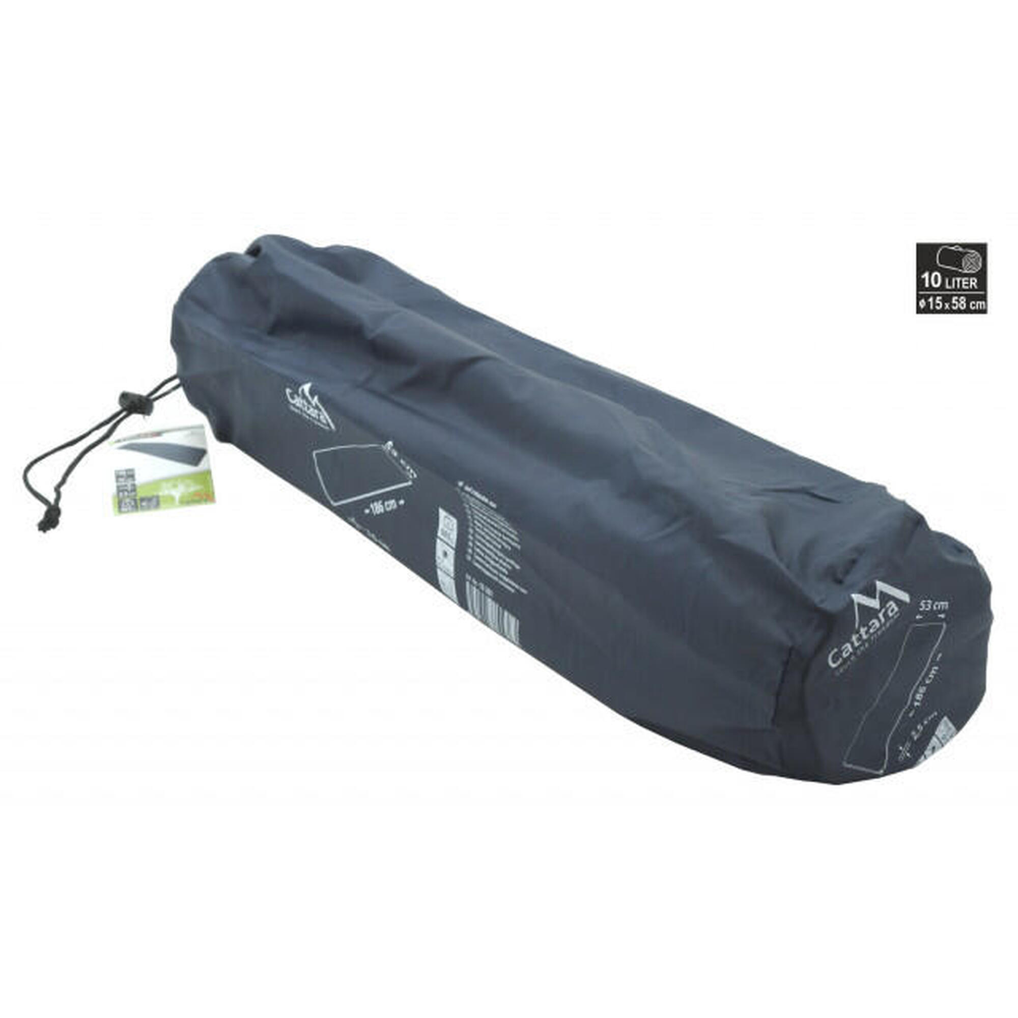 Saltea autogonflabila 186x53x25 cm Cattara albastra