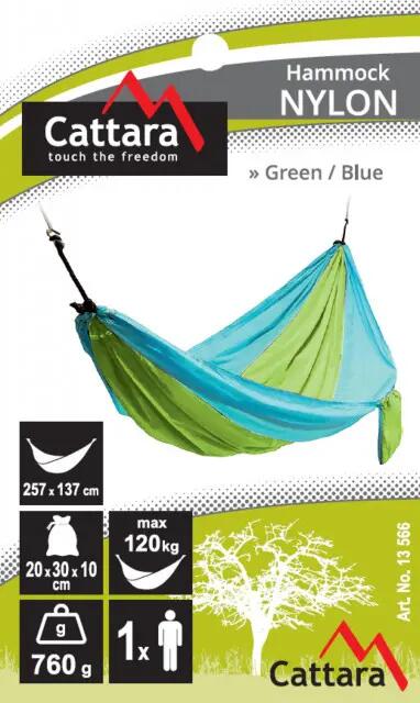Hammak 275x137 cm Cattara zielony/niebieski 4/5
