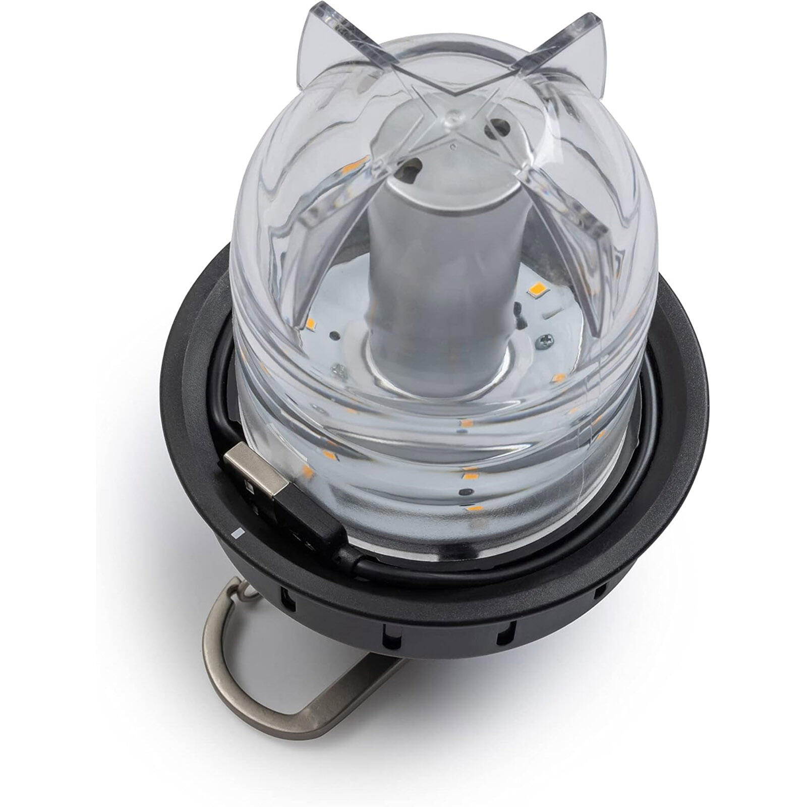 Camping Laterne Beacon Light Retro Lampe Dimmbar Stahl USB Akku LED 5/7