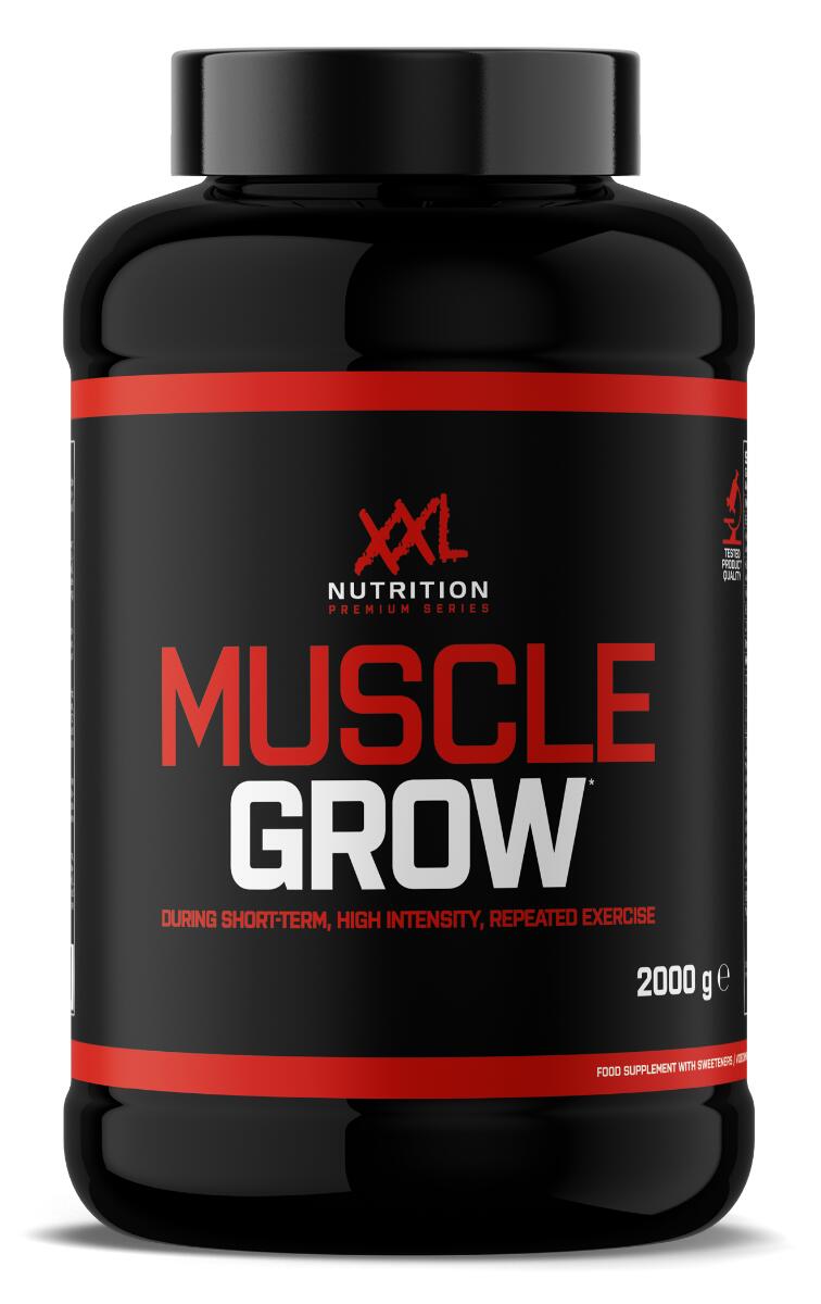 XXL NUTRITION Muscle Grow - Post Workout Supplement, Creatine, BCAA - Tropical - 2000 gram