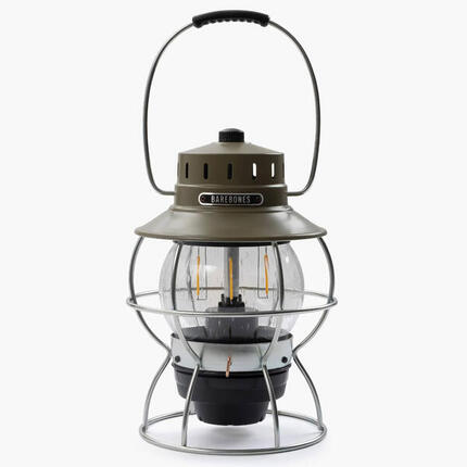 Camping Laterne Railroad Retro Lampe Dimmbar Metall Glas USB Akku LED