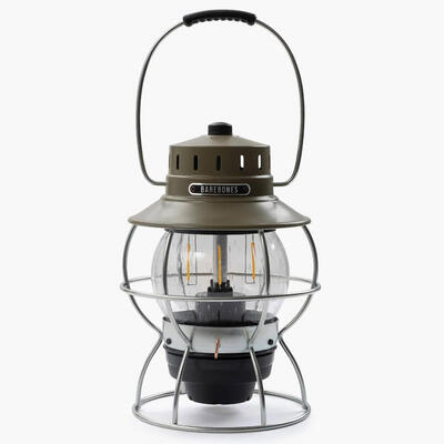 Camping Laterne Railroad Retro Lampe Dimmbar Metall Glas USB Akku LED