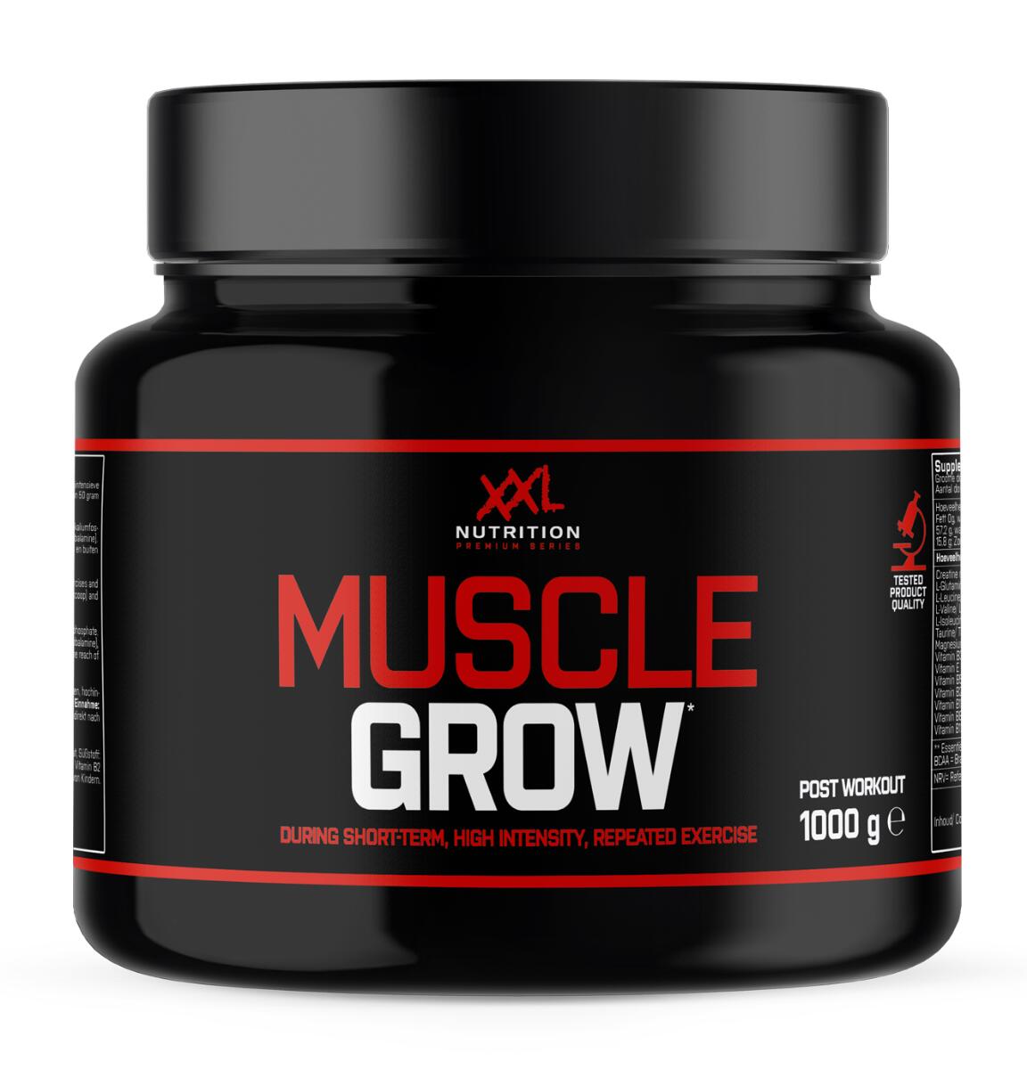 XXL NUTRITION Muscle Grow - Post-workout Supplement - Kers - 1000 gram