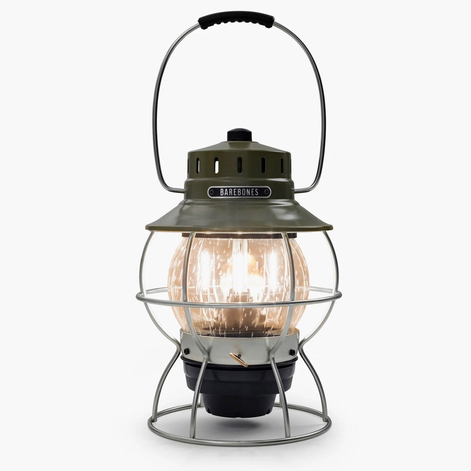 Camping Laterne Railroad Retro Lampe Dimmbar Metall Glas USB Akku LED 2/7