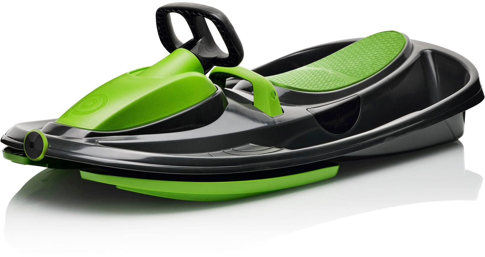 Sanie bob Gizmorrider Nimbus verde, cu volan și frâne