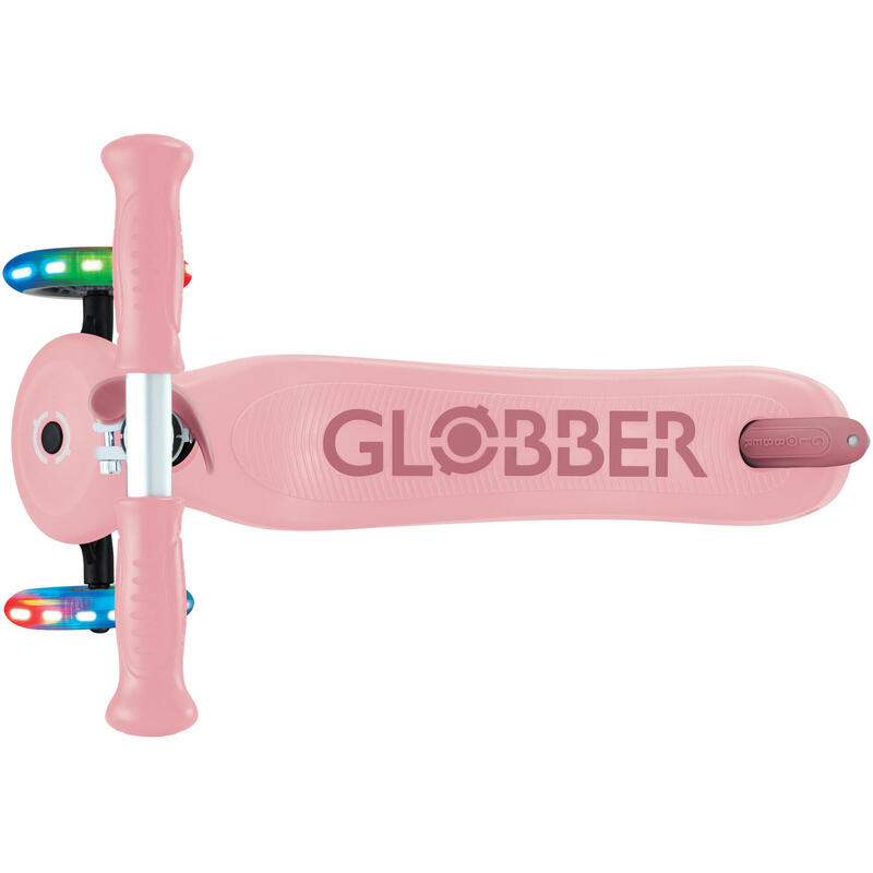 Globber Go Up Sporty Lights Pastel Pink