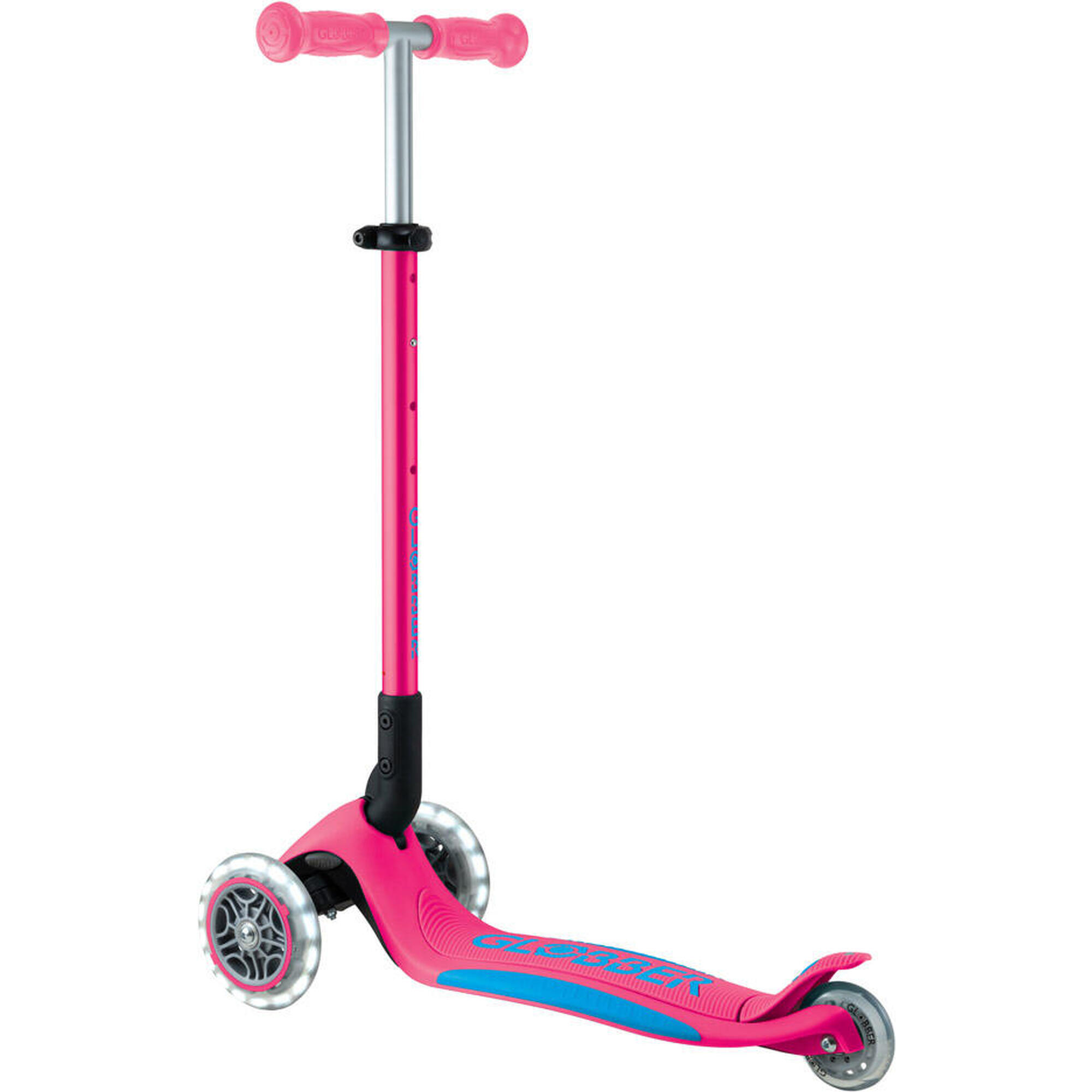 Scooter Mini Scooter  Primo Foldable Plus Lights  Fuchsia - Sky blue