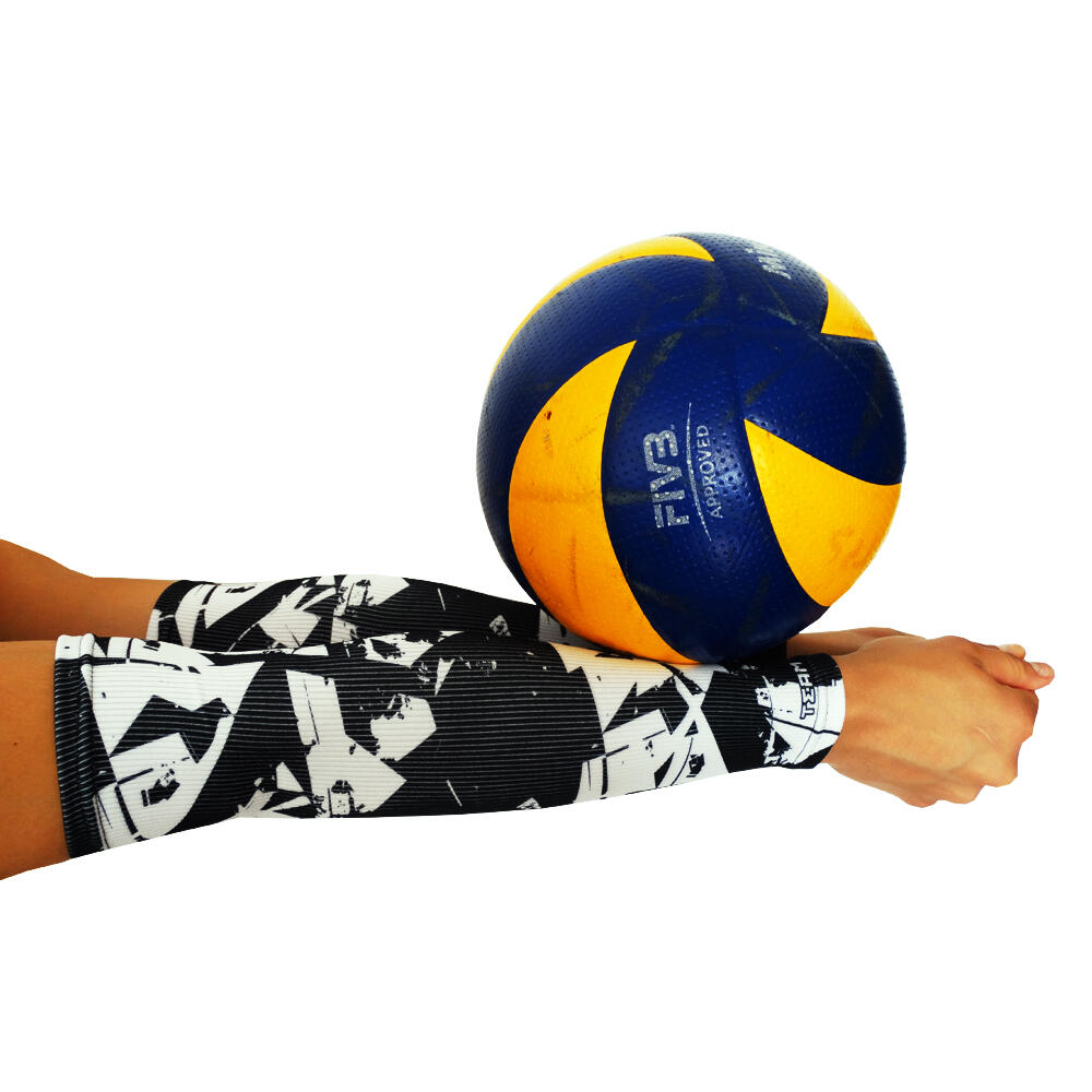 Rękawki siatkarskie unisex JG TEAM prążkowane midi 3/5